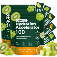 OEM Elektrolyten Energie Drinkpoeder Hydratatie Voeding met 200mg B-vitamines en Revitaliserende Elektrolytenmix Poederzakjes