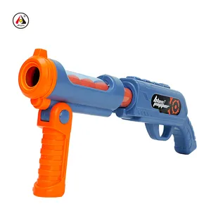 Jogo de tiro Toy Foam Ball Air Pump Popper Guns Toy Kids Gun Toy Indoor Outdoor Yard Jogos Com 12 Balas de Espuma Para 6 +