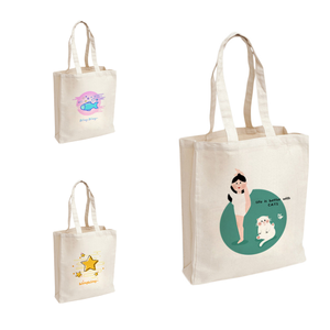 Quảng Cáo đơn giản tùy chỉnh thiết kế và logo mạnh mẽ bền thương hiệu, bông vải của phụ nữ tote túi cho Phụ nữ/ - Product Image 2