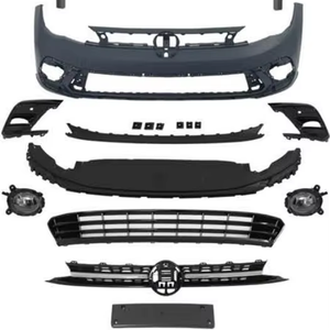 Set Completo di Diffusore Laterale e Paraurti Anteriore per <span class=keywords><strong>Volkswagen</strong></span> <span class=keywords><strong>Polo</strong></span> 2018, Aggiornamento Standard 2022 Stile <span class=keywords><strong>R</strong></span>-<span class=keywords><strong>LINE</strong></span> - Product Image 1