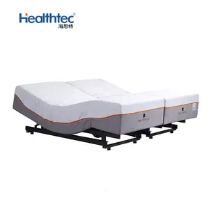 Wholesale automatic home furniture bed with headboard customized electric adjustable bed knockdown folding bed