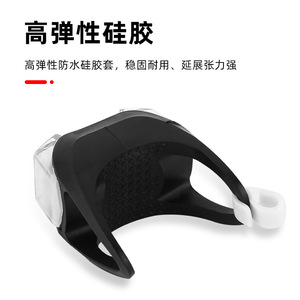 Luz de Bicicleta Jiuyue de 6.ª Generación, Lámpara de Advertencia LED de Dos Ojos, Batería AG10, Silicona Impermeable - Product Image 4