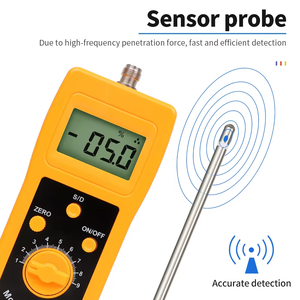 เครื่องวัดความชื้นซีรีส์ DM300 แบบดิจิตอลการทดสอบ 0 ~ 90% ผงถ่านหินดิน, เครื่องวัดความชื้นความชื้นทรายสีเงินพร้อมแบ็คไลท์ - Product Image 3