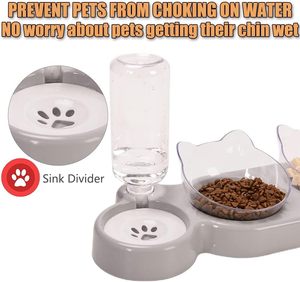 Manufacturer Wholesale Plastic Portable <b>Dog</b> Two Bowls with <b>Water</b> <b>Bottle</b> - Product Image 5