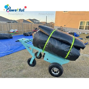 移动式充气蹦床电动手推车简易汽车拖车手推式托盘车适用于充气游戏 - Product Image 4