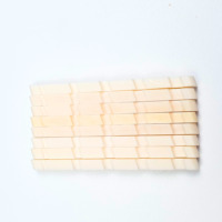 5 String Bass Bone Nut 45.8* 3 *67mm Slotted Top Nut Natural Bone Replacement Electric Bass Guitar Parts Durable Stable String