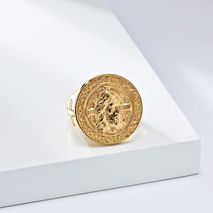 Retro Cross Stainless Steel <b>Ring</b> Men's Hip Hop Style Jewelry Gift Gold Silver Color Fashion <b>Rings</b> - Product Image 3