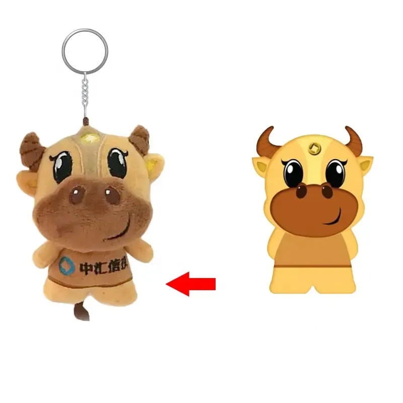 Peluche porte-clés personnalisée