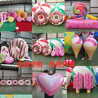 Ballon gonflable publicitaire personnalisé en PVC, design LED, personnage de dessin animé, décoration d'événement, 0,4 m, imprimé UV, imperméable