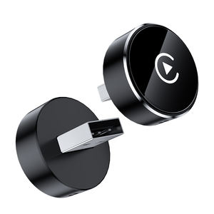 Mini Simple Black USB Port Interface Car Play <b>Adapter</b> 2 in 1 Carplay Android Auto Dongle - Product Image 1