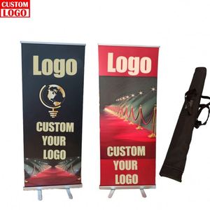 Expositor Enrollable Promocional con Base de Aluminio para Publicidad en Tiendas Minoristas, Exposiciones, Ferias Comerciales, Venta al por Mayor - Product Image 1