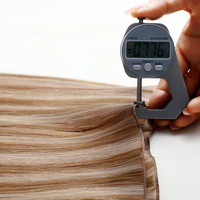Extensions de cheveux 100% naturels Genius Weft Double Drawn Couleur Ombrée, cuticules intactes et alignées, mèches blondes, qualité salon