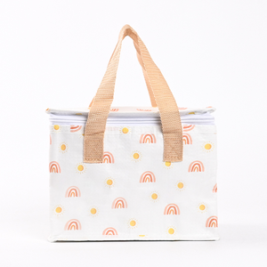 Sacs en PP tissés stratifiés imperméables isolés avec logo imprimé personnalisé 20L/30L stockage des aliments à fermeture à glissière écologique réutilisable à la main - Product Image 1