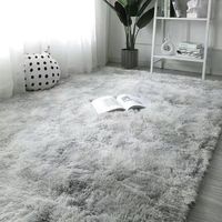 Tapis Doux et Moelleux en Polyester Antidérapant pour Chambre, Salon et Décoration Intérieure