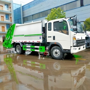 HOWO Garbage Collection and Transfer Vehicle 4x2 7cbm High-Capacity Compactor Garbage Truck for Sale - Product Image 4