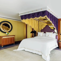 Commercial One-stop personnalisé luxe 5 étoiles hôtel meubles ensembles de chambre Queen lit Royal canapé ensemble