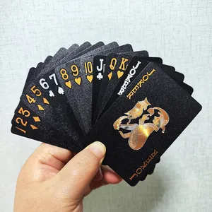 300 cajas de naipes frustrados dorados personalización impresión información de contacto en la parte posterior de cada tarjeta código QR poker 55
