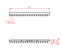 Tête de serrage fixe 050K pour machine à stringer les panneaux photovoltaïques - Haute précision, matériau durable 38CrMoAl, revêtement PVD, espacement des lignes de grille 16BB-18BB