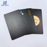 Carte NFC noire mate en plastique personnalisée N TAG215 N TAG213 carte RFID vierge imprimable en PVC