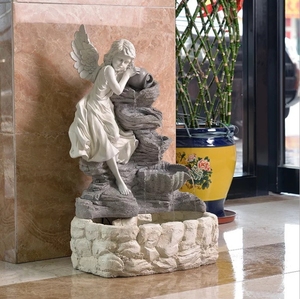 European-Style Rockery and Running Water Furniture Fountain and Fish Pond Waterscape - Product Image 2