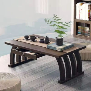Table basse tatami de style chinois pour <span class=keywords><strong>baie</strong></span> vitrée, table compacte pour balcon ou rebord de fenêtre, table Kang à profil bas pour chambre à coucher - Product Image 1