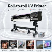 Impresora UV de rollo a rollo MyColor de 1.6m y 1.8m con cabezal I3200 para vinilo, lona flexible y pancartas, automática para uso exterior
