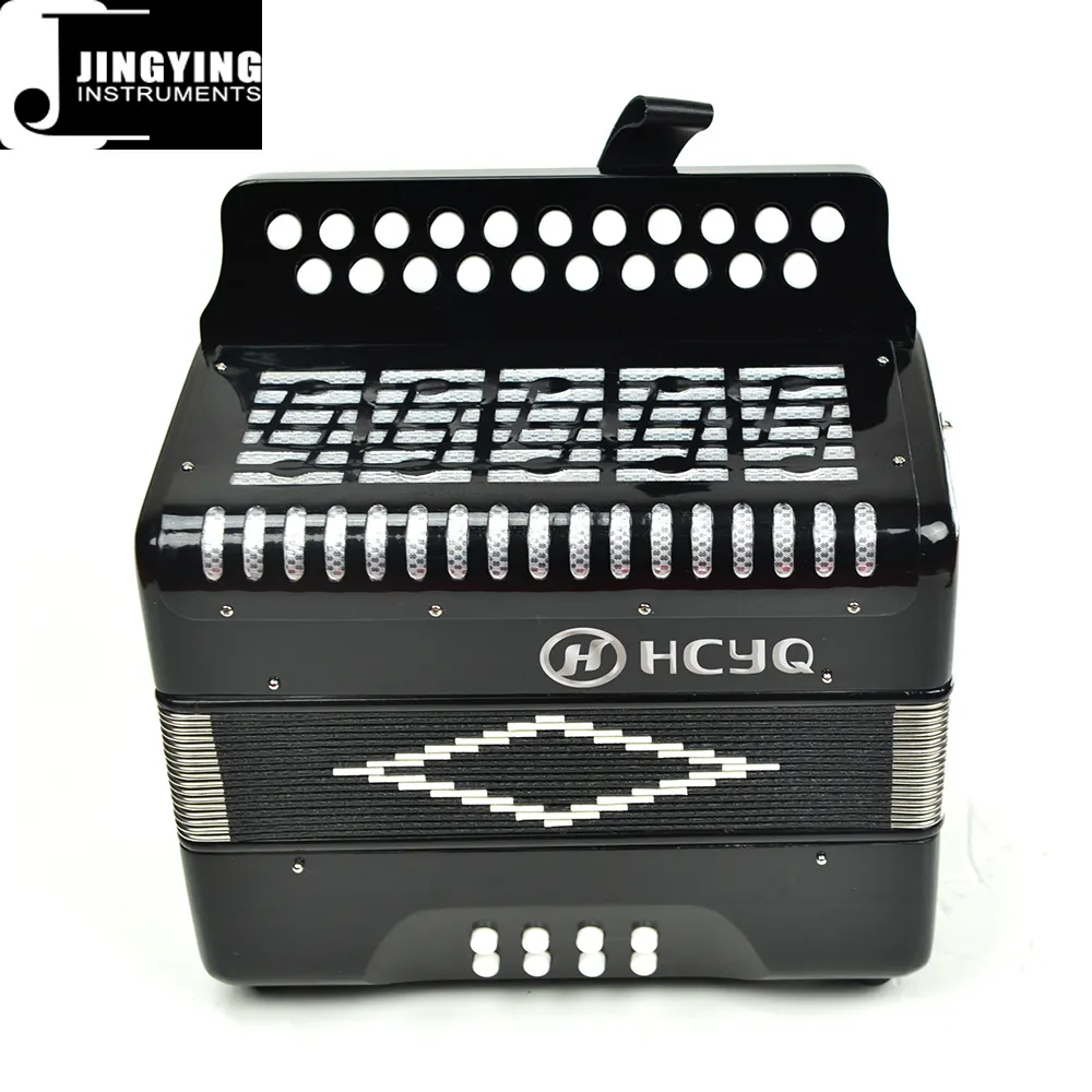 2024 Jingying Âm Nhạc Accordion Loạt, Nút Phong Cách Hàn Quốc Thông Chất Liệu 21 Key 8-Bass Nhập Cấp Accordion