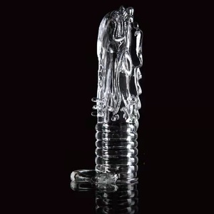 2021 Offre Spéciale Lexaing transparent cristal épine anneau grosses particules préservatif jouet de sexe pour adultes préservatif produits de sexe - Product Image 2