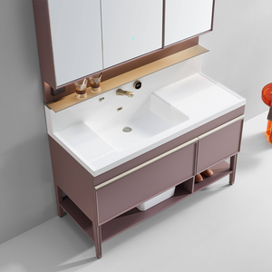 Modelo de lujo 24E Espejo inteligente de alta calidad Resistente al agua Piedra artificial Tocador de baño para dormitorio Almacén Directo - Product Image 2