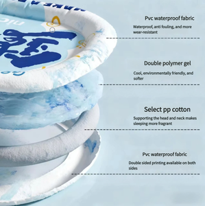Haustier-Kühlmatte Katzen-Kühlmatte Eis-Nest-<span class=keywords><strong>Pad</strong></span> Sommer-Kühl-Schlafmatte für Katzen Hundebett Sommer-Mode-Karton für Kleintiere - Product Image 4