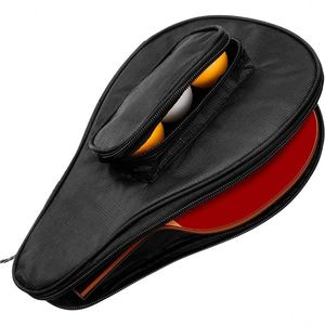 Housse de raquette de tennis de table imperméable BSCI, sac de transport pour raquette de tennis de table avec poche pour balles, prix de gros - Product Image 1
