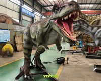 Modèle réaliste de dinosaure T-Rex de 5 m, animatronique télécommandé pour parcs d'aventure intérieurs/extérieurs et expositions en jardin