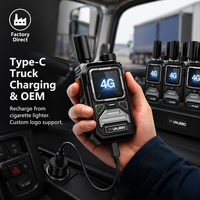 Radio de flotte GPS 4G PoC XUNLIBAO W900 double SIM longue portée, sans frais de plateforme, Type-C à vie pour le transport logistique