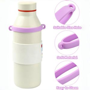 Anneau de suspension élastique en silicone personnalisé avec logo pour bouteille d'eau, accessoires pour bouteille, diamètre de la bouteille 6-10 cm - Product Image 3