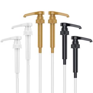プラスチック食品グレード28/400ゴールドシロップポンプ10mlディスペンサー25.4 Oz/ 750mlシロップボトルと互換性があります - Product Image 2