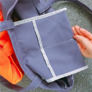 Low Moq Logo Eco-Friendly Cotton Shopping With Pocket Novelty Custom Printed <b>Canvas</b> Tote Gift Bag - Product Image 3
