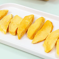Mangue séchée lyophilisée en tranches de grande qualité, processus de conservation de l'eau, emballage en vrac, fruits et légumes