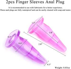 Juguetes Sexuales Anales para Hombres y Mujeres, Vibrador de Dedos, Accesorio de Estimulación del Punto G, Expansor Vaginal para <span class=keywords><strong>Parejas</strong></span> - Product Image 2