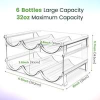 Porte-bouteilles en plastique Offre Spéciale et organisateur de bouteilles d'eau garde-manger de cuisine et rangement de casier porte-bouteilles empilables pour une utilisation en fête