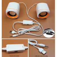 Speaker Komputer Mini Speaker Berkabel USB Speaker Keras Suara Stereo 3D untuk Laptop PC