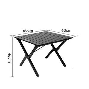 Meja lipat luar ruangan lipat Kemah, Meja Kemah portabel kecil dapat dilipat