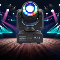 Iluminación de escenario multicolor de 60W, lámpara LED con cabezal móvil, patrón de comercio electrónico transfronterizo, efecto de tira de teñido, emisión RGBW