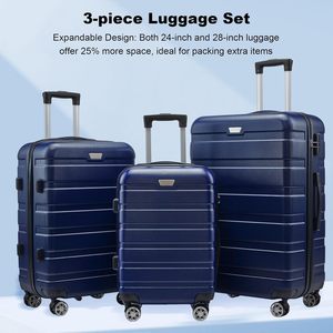 Valigia con Logo Personalizzato, Antifurto con Password, Trolley Rigido Leggero da 24 Pollici, <span class=keywords><strong>Bagaglio</strong></span> <span class=keywords><strong>Medio</strong></span> - Product Image 4