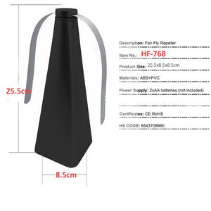 Repelente ultrasónico de insectos Fly Away para exteriores, Control de plagas sólido alimentado por batería para abejas y moscas para restaurante, barbacoa, eventos, EE. UU. - Product Image 6