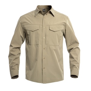 Pengfei caqui solapa táctica de secado rápido transpirable camisa impermeable de manga larga para hombre - Product Image 1