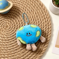 Porte-clés en peluche personnalisé Planètes : Mignon, doux, dessin animé, espace, Soleil, Jupiter, Lune, Terre – Porte-clés en peluche avec logo personnalisé, cadeau promotionnel