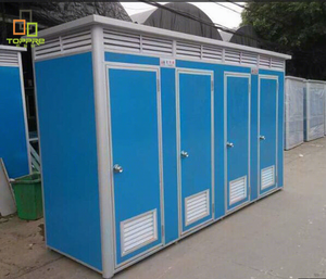 TOPPREプレハブトイレサンドイッチパネルポータブルトイレ屋外用可動式建設現場プレハブトイレキュービクルモバイルトイレ - Product Image 5