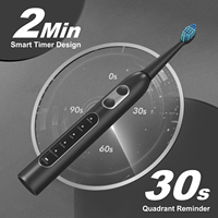 Brosse à dents électrique sonique pour adultes, chargement USB, étanche, 5 modes de nettoyage, poils doux, brosse à dents rechargeable pour soins bucco-dentaires