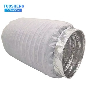 2025 nuevo producto silenciador manguera <span class=keywords><strong>tubo</strong></span> de papel de <span class=keywords><strong>aluminio</strong></span> y algodón absorbente de sonido para manguera de calefacción de transmisión de ventilación - Product Image 4