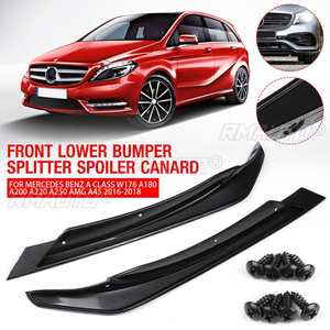Kit carrosserie W176 style AMG : Lame de pare-chocs avant, séparateur, spoiler et canards latéraux pour Mercedes Benz Classe A W176 AMG A45 2016-2018 - Product Image 5
